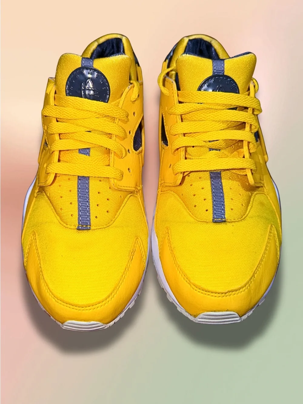 Nike Air Huarache Run GS Tour Yellow White Anthracite 7Y 654275-700